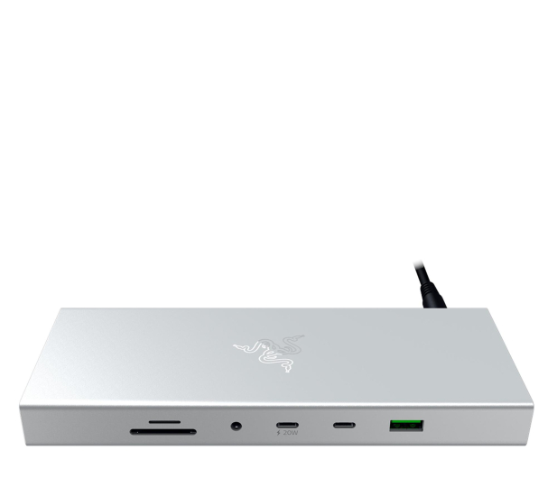Razer USB 4 Dock Mercury White - 1338242 - zdjęcie